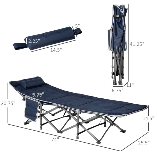 Outsunny Folding Camping Cot & Reviews Wayfair